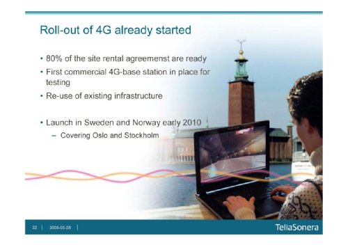 Dr. Sporre Matts, head of Product and Technology Strategy, VP, TeliaSonera, The Mobile Broad Band Explosion
