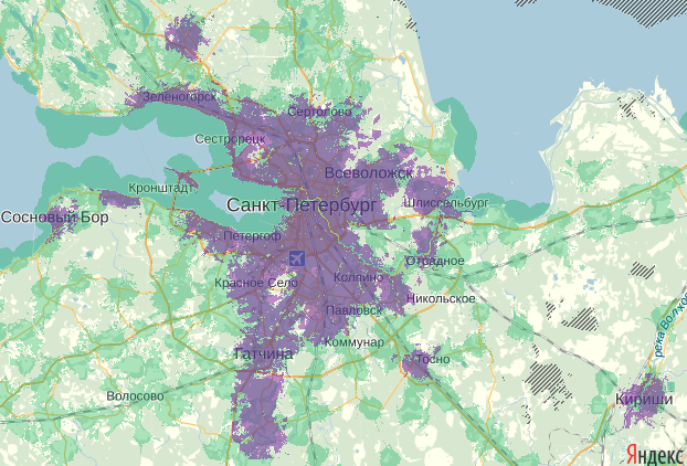 Карта вышек 5g в санкт петербурге