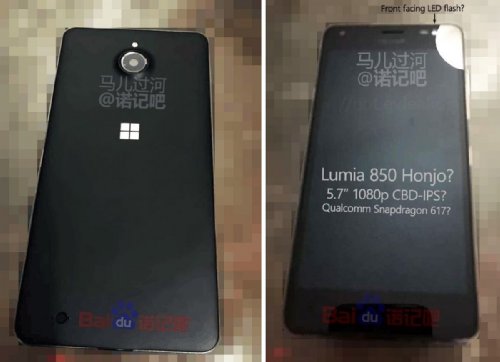 : Microsoft Lumia 850     