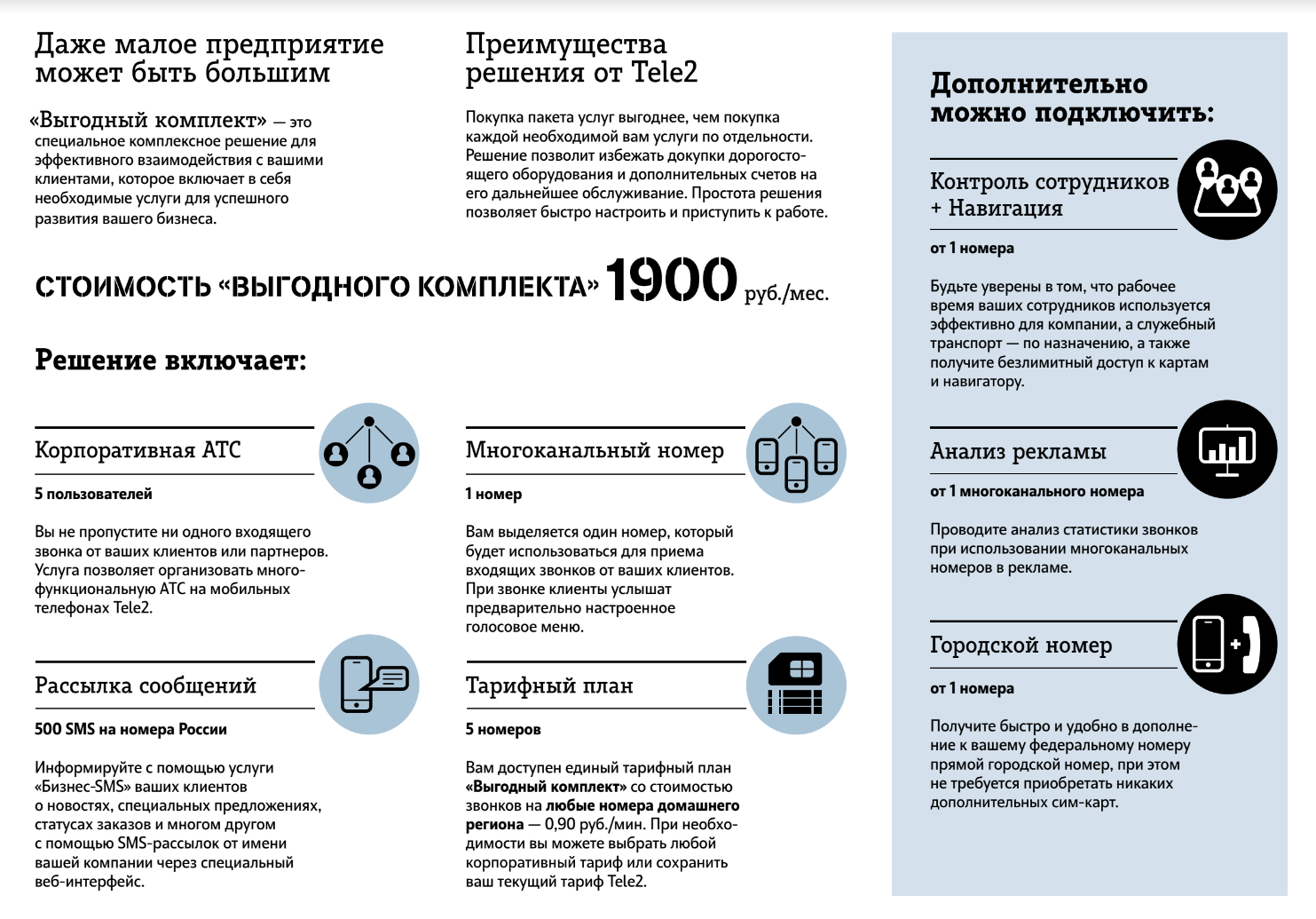 B2B: Tele2 подготовила комплексное предложение для бизнеса