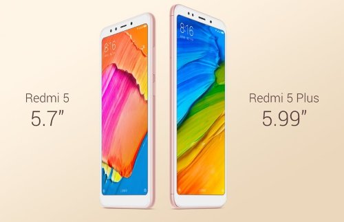 :    Xiaomi Redmi 5  Redmi 5 Plus