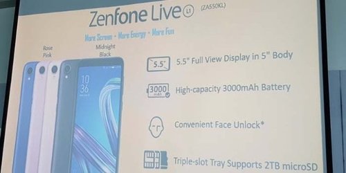 : ASUS Zenfone Live L1   Android Go