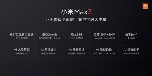 :     Xiaomi Mi Max 3