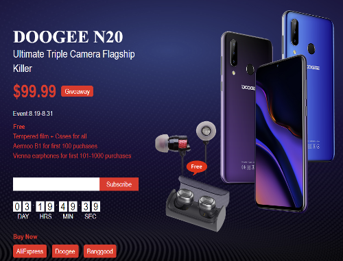 : Doogee N20       $100