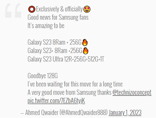 :     Samsung Galaxy S23  256 