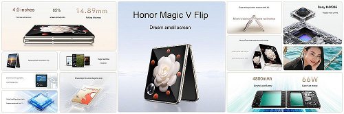 : Honor Magic V Flip     4-  LTPO OLED
