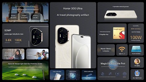 :  Honor 300 Ultra  50-   SD 8 Gen 3