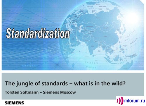 The jungle of standards - what is in the wild?